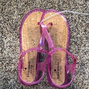 Size 7 pink Kate spade jelly sandals
